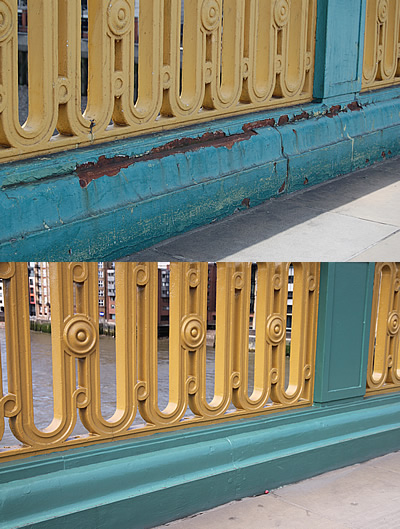 Before (September 2008) and after (April 2011)