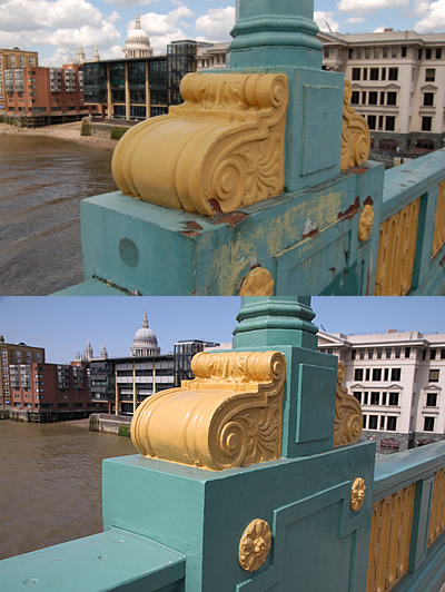 Before (September 2008) and after (April 2011)